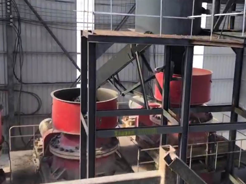 Sand and gravel crushing production line